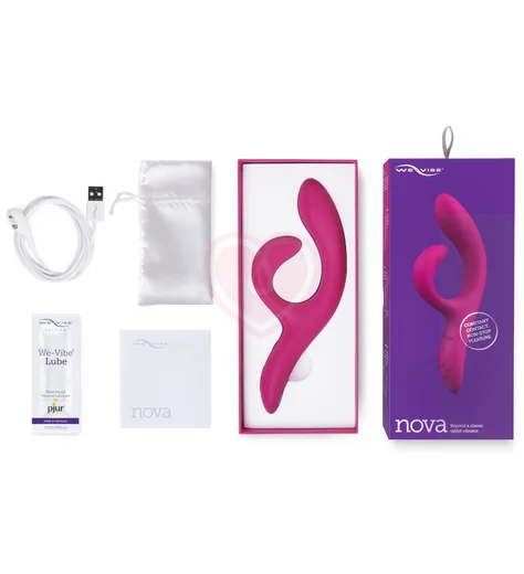 Вибратор для стимуляции зоны G и клитора We-Vibe Nova 2 малиновый фото 5