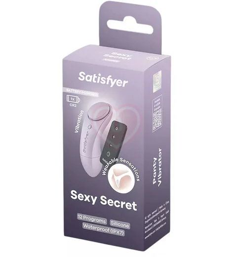 Вибратор в трусики на магнитах Satisfyer Sexy Secret Battery Series сиреневый фото 7