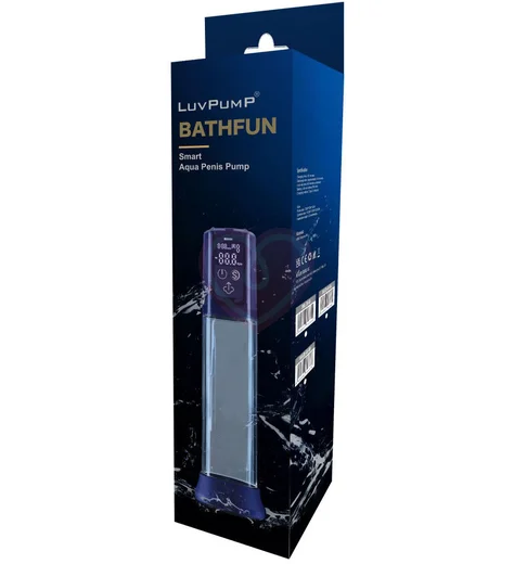 Вакуумная помпа с кольцами Realov Bathfun Pro Ai Aqua Penis Pump синяя фото 5