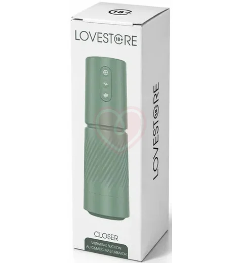 Автоматический вибромастурбатор вагина с эффектом вакуума Lovestore Closer зелёный фото 11