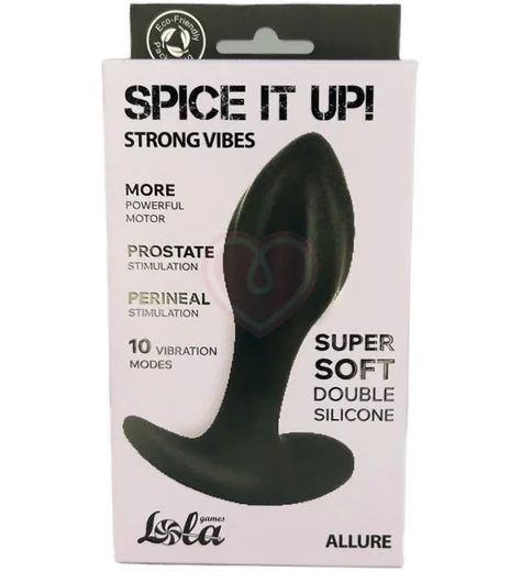 Анальная пробка с вибрацией Lola Games Spice it Up Allure чёрная фото 3