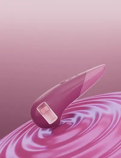 Стимулятор клитора Womanizer Vibe синий фото 3