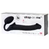 Безремневой гибкий страпон Strap-on-me Bendable M чёрный фото 4