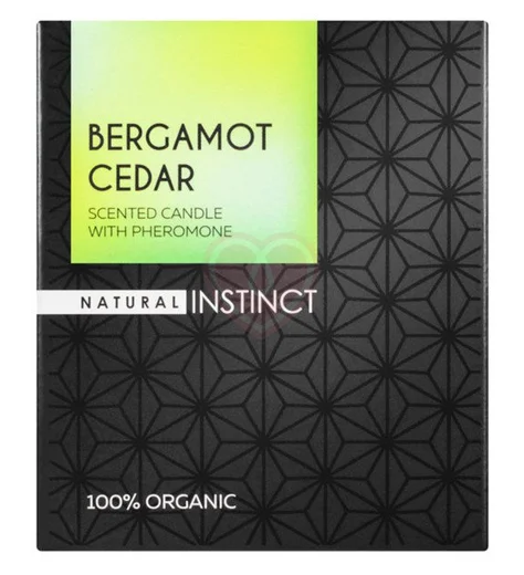 Свеча ароматическая с феромонами Natural Instinct Кедр и Бергамот 180 гр фото 2