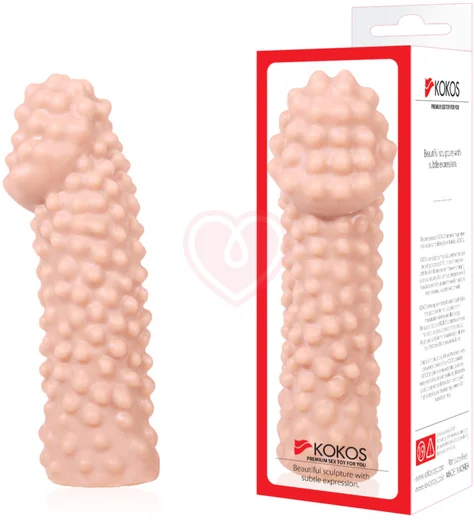 Стимулирующая насадка с бугорками Kokos Extreme Sleeve ES010-M фото 4