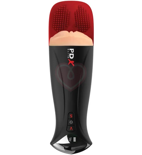 Мастурбатор в колбе вагина с вибрацией PipeDream Fuck-O-Matic Pro Xl телесный фото 2