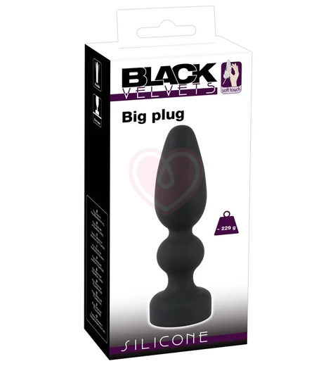 Длинный анальный стимулятор Black Velvets Big Plug фото 5