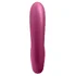 Гибкий вибратор с вакуумным стимулятором и приложением Satisfyer Sunray бордовый фото 3