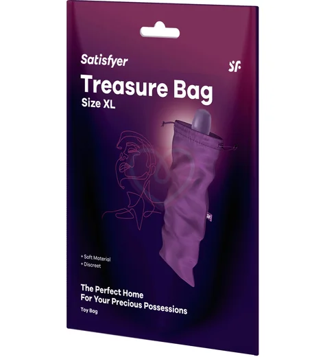 Мешочек для хранения вибратора Satisfyer Treasure Bag XL фиолетовый фото 3