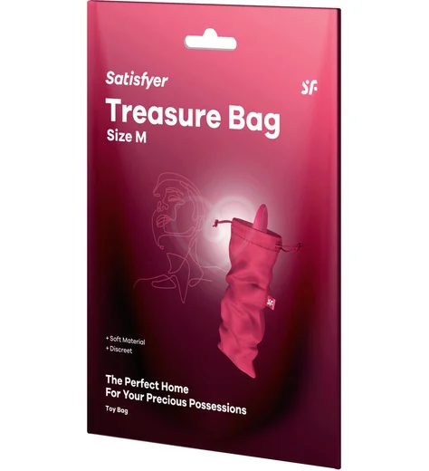 Мешочек для хранения вибратора Satisfyer Treasure Bag M розовый фото 3