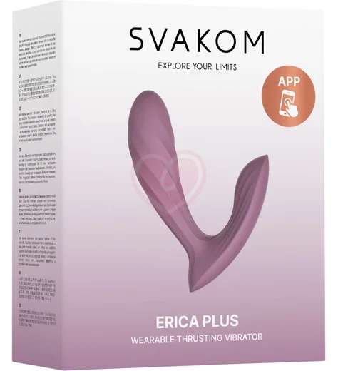 Вибратор с пульсацией Svakom Erica Plus с приложением розовый фото 7
