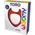 Эрекционное кольцо с двумя рожками Cnex Wooomy Toro L красное фото 3