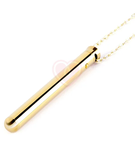 Вибратор-кулон Le Wand Vibrating Necklace Gold золотой фото 2