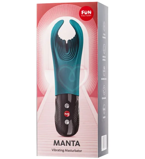 Вибратор с ласкающими кончиками Fun Factory Manta бирюзовый фото 4