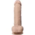 Реалистичный фаллоимитатор на присоске Silexd Model 1 Real Skin телесный 18 см фото 3