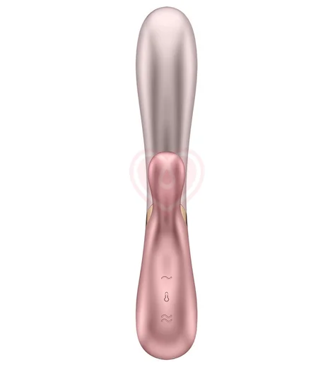Вибратор с клиторальным стимулятором, подогревом и приложением Satisfyer Hot Lover розовый фото 3