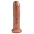 Фаллоимитатор King Cock Uncut с подвижной крайней плотью 18 см мулат фото 2