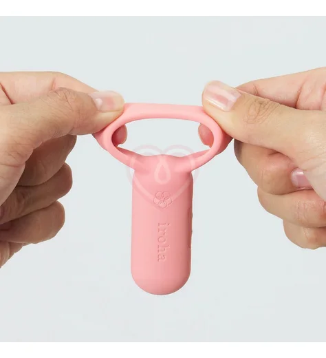 Эрекционное кольцо с вибрацией Tenga Iroha PaiRing Very Peri сиреневое фото 4