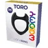 Эрекционное кольцо с двумя рожками Cnex Wooomy Toro M чёрное фото 3