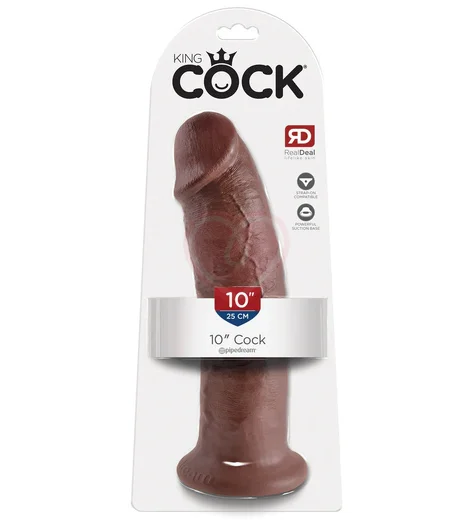 Фаллоимитатор на присоске King Cock 26 см коричневый фото 5