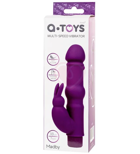 Вибратор-кролик A-Toys by Toyfa Madby фиолетовый фото 8