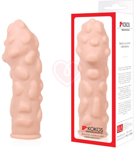 Стимулирующая насадка с крупными бугорками Kokos Extreme Sleeve ES-11-S фото 4