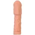 Насадка удлинитель с закрытой головкой и кольцом на мошонку XLover by Toyfa телесная фото 2