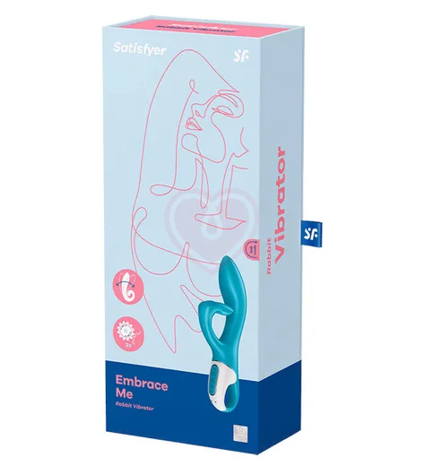 Вибратор Satisfyer Embrace Me с тройным клиторальным стимулятором бирюзовый фото 2