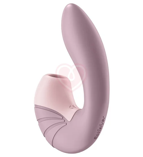 Вибратор с вакуумным стимулятором Satisfyer Supernova пыльно-розовый фото 4