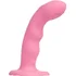 Вибратор с пульсирующей головкой Strap-On-Me Tapping Dildo Wave M розовый фото 11