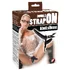 Двойной страпон на кожаных ремешках Double Strap On фото 4