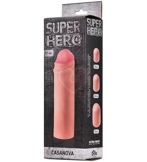 Насадка удлинитель Lola Games Super Hero Casanova телесный фото 2