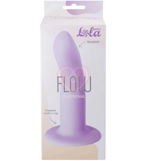 Фаллоимитатор на присоске Flow Emotional 12 см фиолетовый фото 4