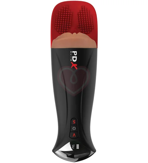 Мастурбатор в колбе вагина с вибрацией PipeDream Fuck-O-Matic Pro Xl мулатка фото 2