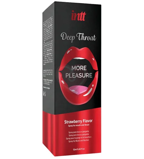 Спрей для орального секса Intt Deep Throat Клубника 12 мл фото 3