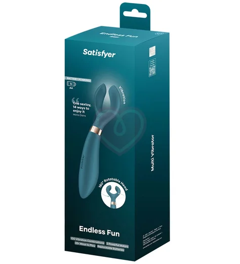 Вибратор для пар Satisfyer Endless Fun Battery Series бирюзовый фото 5