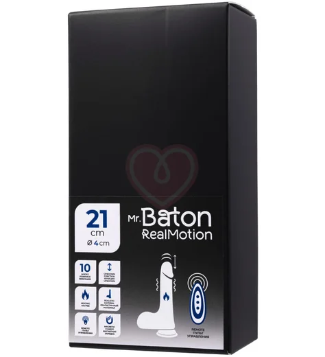 Реалистичный вибратор с пульсацией и нагревом Mr.Baton RealMotion 21 см телесный фото 6