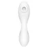 Вибратор с вакуумной стимуляцией Satisfyer Curvy Trinity 5+ и приложением белый фото 2