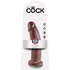 Фаллоимитатор на присоске King Cock 23 см коричневый фото 5