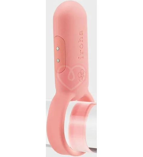 Эрекционное кольцо с вибрацией Tenga Iroha PaiRing Coral Pink коралл фото 3