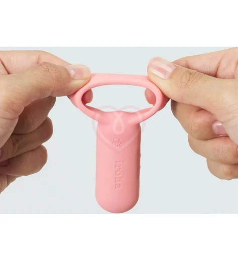 Эрекционное кольцо с вибрацией Tenga Iroha PaiRing Coral Pink коралл фото 5