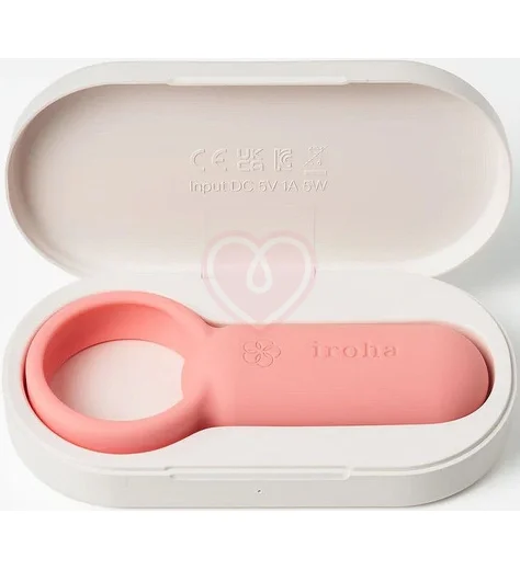 Эрекционное кольцо с вибрацией Tenga Iroha PaiRing Coral Pink коралл фото 6