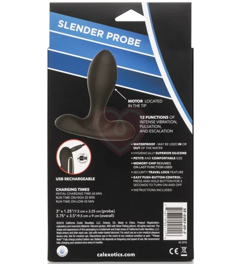 Анальная пробка Eclipse Slender Probe чёрная фото 6