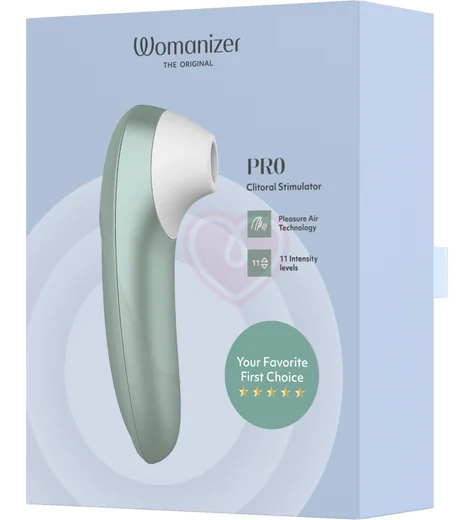 Бесконтактный клиторальный стимулятор Womanizer Pro зелёный фото 6