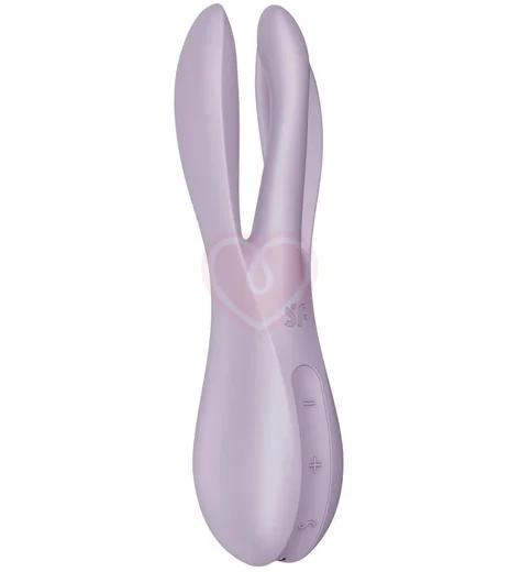 Вибростимулятор Satisfyer Threesome 2 с тремя кончиками фиолетовый фото 3