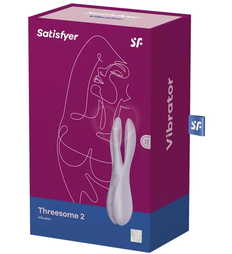 Вибростимулятор Satisfyer Threesome 2 с тремя кончиками фиолетовый фото 7