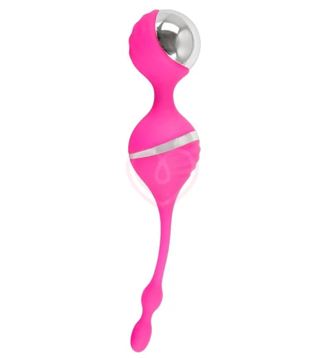 Шарики вагинальные с вибрацией Smile Vibro Love Balls розовые фото 2