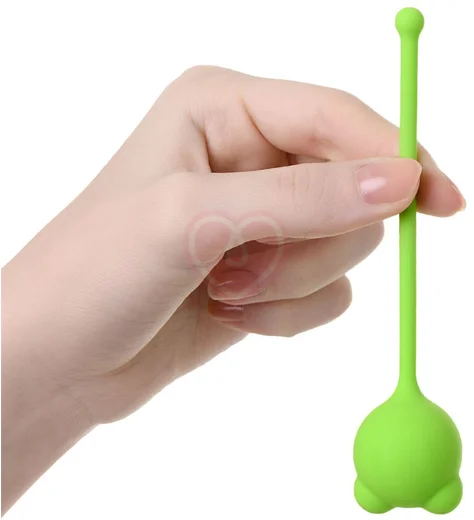 Одинарный вагинальный шарик с хвостиком A-Toys by Toyfa Tigo зелёный фото 2