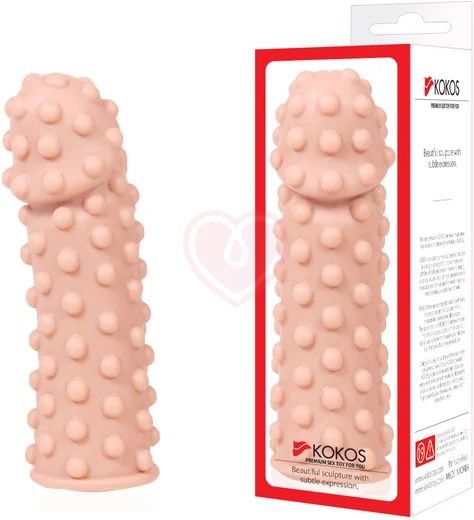 Стимулирующая насадка с бугорками Kokos Extreme Sleeve ES002-M фото 4