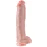 Фаллоимитатор на присоске с мошонкой King Cock with Balls 40 см телесный фото 5